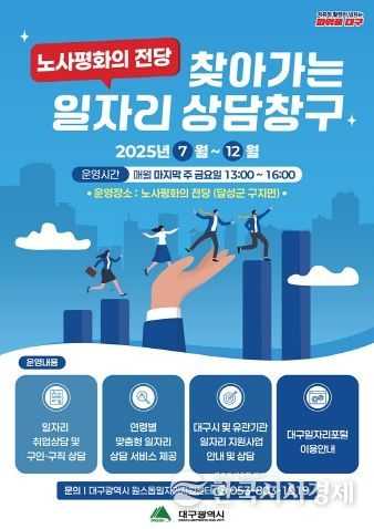 노사평화의 전당 ‘찾아가는 일자리 상담창구’ 포스터