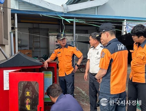 나주소방서, 추석 연휴 대비 전통시장 및 판매시설 관서장 현장지도 방문