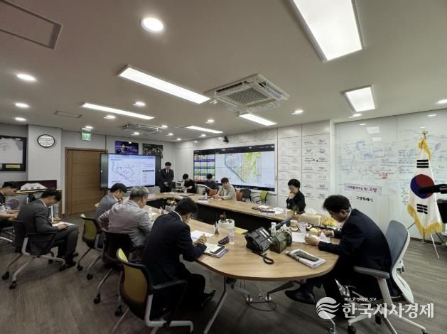 열린시장실에서 개최된 도로건설 관리계획 수립 용역 착수보고회