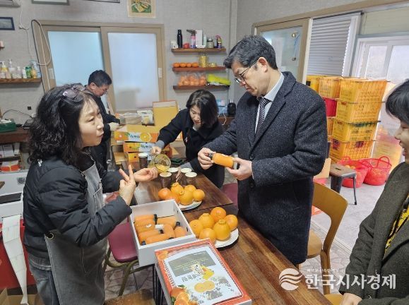 설 맞이 제주 고향사랑기부제‘만감류 하영드림’ 답례품 공급업체 현장 점검