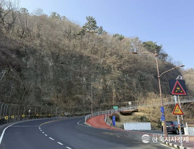 진주시, ‘내동 면도103호선’ 급경사지 정비