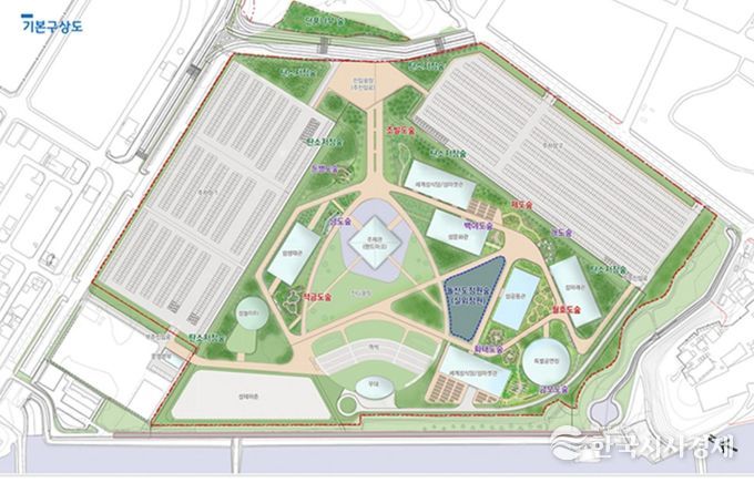 2026여수세계섬박람회장 기후대응도시숲 기본구상도