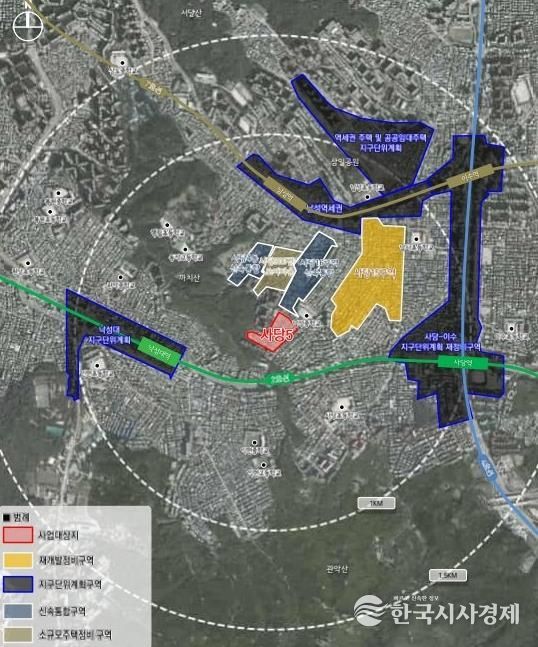 사당4동 303번지 일대 위치도