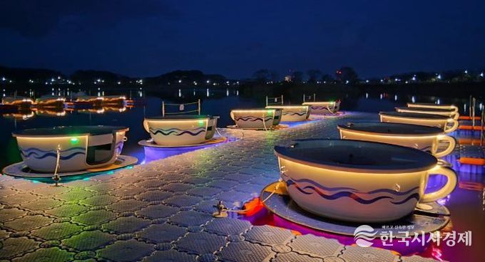 4인용보트 야간