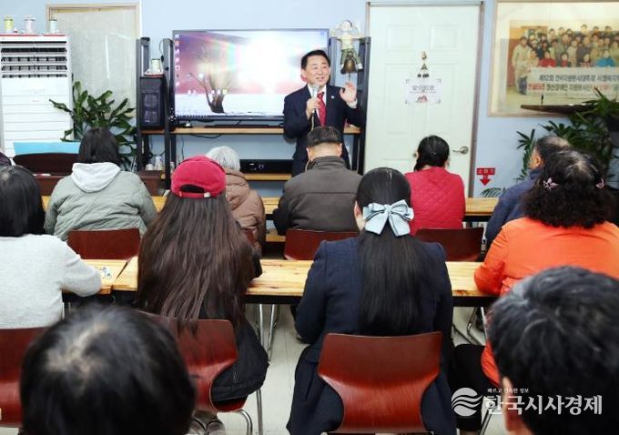 19일 정신재활시설 한울타리에서 진행된 심뇌혈관질환 예방 관리 교육 현장