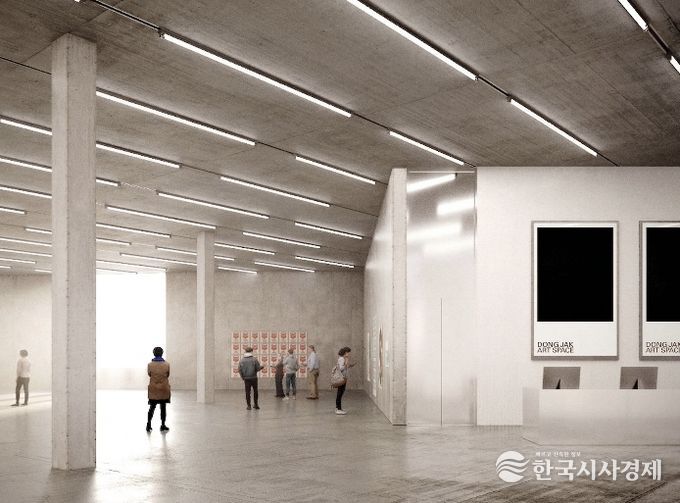 갤러리타운(가칭 동작아트스페이스) 내부 투시도